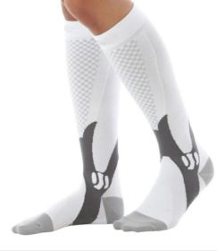 Compression Socks For Men&Women Best Graduated Athletic Fit For Running Flight Travel Boost Stamina Circulation&Recovery Socks (Color: White 6PC, size: S M)