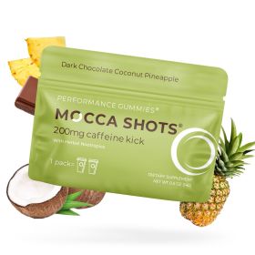 Mocca Shots Energy Gummies with Caffeine (Option: 12-Pack - Coconut Pineapple)