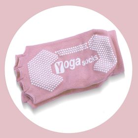 1pair Women Yoga Socks Anti-slip Five Fingers Backless Cotton Silicone Non-slip 5 Toe Winter Female Ballet Gym Foot Care Socks (Specification: Style1)