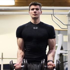 Gym Short Sleeve T Quick Dry Gym Clothes For Running (Specification: Black/M)