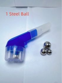 New Breathing Trainer Lung Capacity Trainer Phlegm-Evacuation Device (Specification: 1 Steel Ball/Transparent Blue/1PCS)