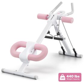 Waist-shaping Machine AB Rocket Abdominal Muscle Fitness Equipment (Specification: Pink Count Drawstring)