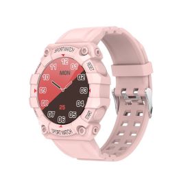 Smart Bracelet Bluetooth Wearable Watch Exercise Meter Step Heart Rate Monitoring (Specification: Pink)