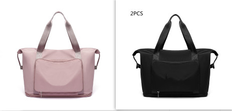 Foldable Large Capacity Women Gym Bags Shoulder Bag Women Training Travel Handle Handbag Yoga Sport Crossbody Tote Bag Women (Specification: Set1)