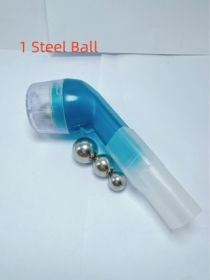 New Breathing Trainer Lung Capacity Trainer Phlegm-Evacuation Device (Specification: 1 Steel Ball/Transparent Green /1PCS)
