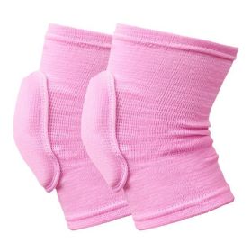 2pcs Sports Compression Knee Ps Elastic Knee Protector (Specification: S/Pink)
