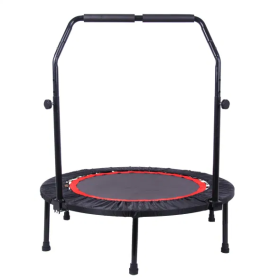 40 Inch Mini Exercise Trampoline For Adults Or Kids Indoor Fitness Rebounder Trampoline With Safety Pad Max. Load 300LBS (Specification: As Pic)