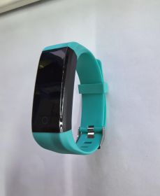 Screen Smart Wristband Heart Rate Monitor Fitness Activity Tracker 115plus Smart Band Color Blood Pressure Music Remote Control (Specification: Green)