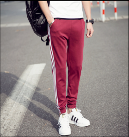Men S Tracksuits Sport Pants Male Gym Jogging Bottoms Jogging Pants (Specification: Red/2XL)