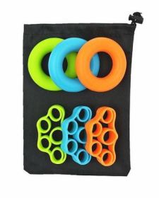 3 Levels Finger Stretcher Resistance Bands (Specification: Full Set)
