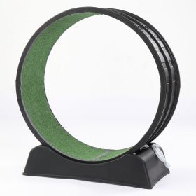 15 kg Cat Treadmill (Option: Green Carpet, Color: Black)