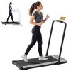 Compact Armless Treadmill, Quiet Under Desk Walking Pad, 200 Lbs Capacity 3 in 1 Portable Walking Treadmill