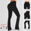 Womens Flared Yoga Pants, High Waisted Flare Leggings Bottom Bootcut Yoga Pants
