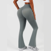 Womens Flared Yoga Pants, High Waisted Flare Leggings Bottom Bootcut Yoga Pants