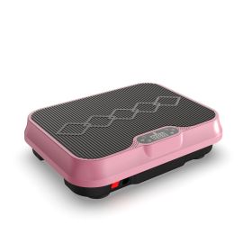 Whole Body Vibration Plate Exercise Machine with Remote Control & Resistance Bands, 1-250 Adjustable Speed Vibration Platform, LCD Display Home Fitnes (Color: Rose Red)