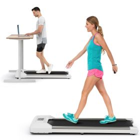 2.25 HP Walking Pad with LED Display and Remote Control (Color: Gray)