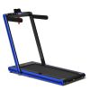 2-in-1 Folding Walking Pad Treadmill with Dual LED Display