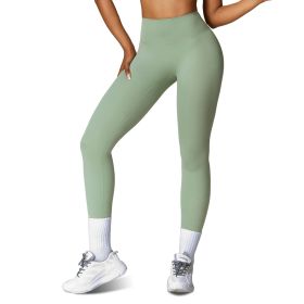 Women's High Waist Workout Leggings Tummy Control Compression Yoga Tight Pants Gym Pants Athletic Running Leggings with 25In Inseam No Front Seam (Color: 1PcGreen+1PcGrey+1PcBlack, size: XL)