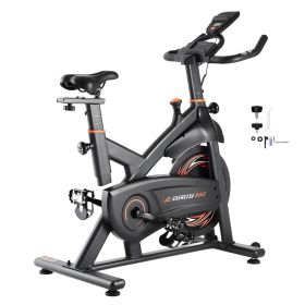 Exercise Bike, Adjustable Magnetic Resistance Stationary Bike, Indoor Cycling Bike for Home Cardio, Workout Bike with Silent Belt Drive (Flywheel Type: Heavy-Duty Flywheel, Resistance System: Magnetic Resistance)