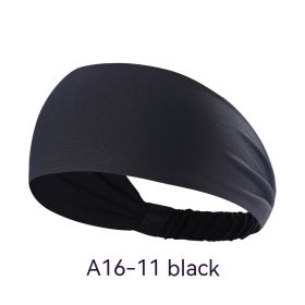 Quick-drying Antiperspirant Yoga Hair Band For Women (Color: Black)