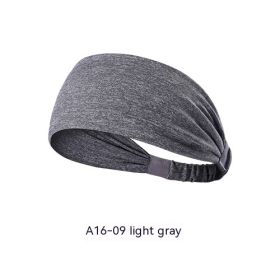 Quick-drying Antiperspirant Yoga Hair Band For Women (Color: Light Gray)