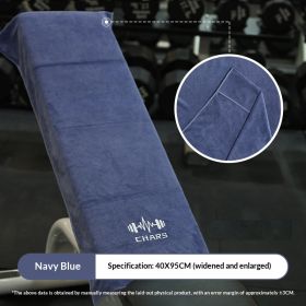Fitness Sports Towel Mens And Womens Sweat-absorbent For The Gym (Specification: Navy Blue/40X95cm)