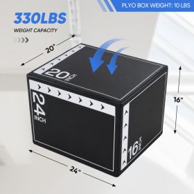 3-in-1 Foam Elastic Jumping Box, A Household Fitness Training Box, Suitable For High-intensity Interval Training-HIIT- And Jumping Exercises (Option: 10lb)