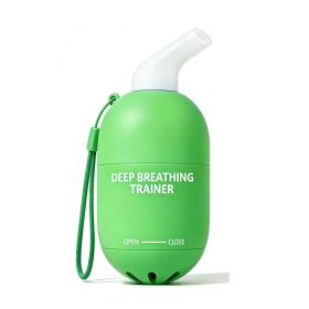 Adjustable Resistance Lung Capacity And Abdominal Breathing Trainer (Specification: Green)