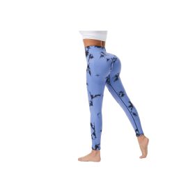 Women's Printed Nine-Point Yoga Pants - Print Style 08 (size: small)