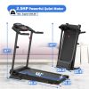 Folding Treadmill for Home Use, 2.5HP Quiet Motor, 0.5â€“7.5 MPH with 8% Manual Incline, Compact Electric Treadmill with LED Display, 300 LBS Capacity