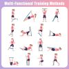 Figure 8 Resistance Band: Resistance Bands with Handles for Working Out - 8 Shaped Resistance Bands for Women - Exercise Bands for Arms - Fullbody Yog