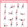 Figure 8 Resistance Band: Resistance Bands with Handles for Working Out - 8 Shaped Resistance Bands for Women - Exercise Bands for Arms - Fullbody Yog