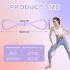 Figure 8 Resistance Band: Resistance Bands with Handles for Working Out - 8 Shaped Resistance Bands for Women - Exercise Bands for Arms - Fullbody Yog