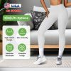 Fresh Fab Finds Women's Cross Back Sports Bra, Open Back, Thin Straps, Low Impact