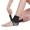 1pc Universal Adjustable Ankle Brace - Ultra-Breathable & Silicone-Enhanced Support - Durable Neoprene Foot Sleeve for Unisex - Customizable Fit for S