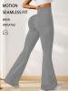3pcs High-Waisted Flare Sharkskin Leggings â€“ Slim Fit, Lightweight & Sculpting Yoga Pants