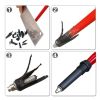 Four-Section Curved Handle Trekking Pole for Camping