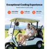 Portable Clip Fan, Rechargeable Clip On Fan, USB Port with 3 Speeds & Circulation Mode, Strong Airflow Sturdy Clamp, Long Runtime for Desk, Golf Cart