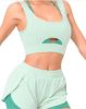 Sports Bra With Front Cut Out