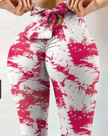 Hip-Lifting Sweatpants Leggings Women's Yoga Pants Stretch Fitness Pants (Color: P1004, size: X-Large)