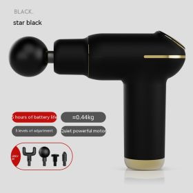 Household Mini USB Massage Massage Gun (Specification: Starry Sky Black Hot Compress)