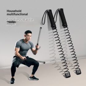 Ropes A Versatile Fitness Tool For High-intensity Workouts Perfect For Home Use (Specification: Black Warrior/Shake Stick 2PCS)