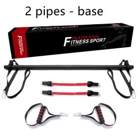 Pilates Bar Kit With Resistance Bands Portable Home Gym Workout Equipment Perfect Stretched Fusion Exercise Bar And Bands (Specification: Cloth casing 2pipes)