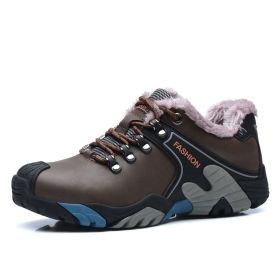 Hiking Shoes, Running Shoes, Non-slip Wear-resistant Outdoor Warm Hiking Shoes (Specification: Coffee/38)
