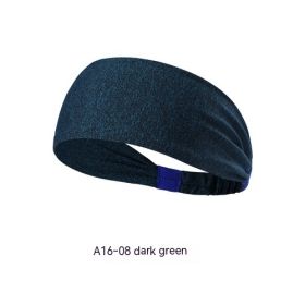 Quick-drying Antiperspirant Yoga Hair Band For Women (Color: Dark Green)