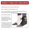 Swede-O Ankle Lok Reinforced Ankle Brace - White