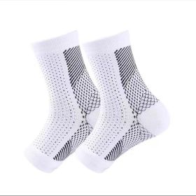 Outdoor Fitness Socks Toe Protection Compression Socks (Option: 4pair, Color: White, size: SM)