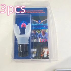 Breathing Trainer Respirator Fitness Equipment Exercise Lung Face Mouthpiece For Household Healthy Care Accessories (Specification: As shown/3PCS)