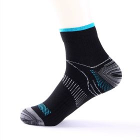 Sports Compression Running And Cycling Compression Socks (Specification: FTX Black Garland/L or XL)