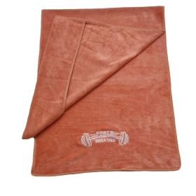 Gym Sports Hood Equipment Non-slip Sweat Pad Towel (Specification: Orange/40 X95cm Round Net Pocket)